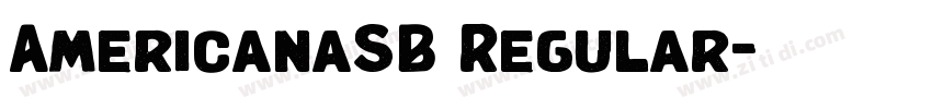 AmericanaSB Regular字体转换 AmericanaSB Regular字体转换